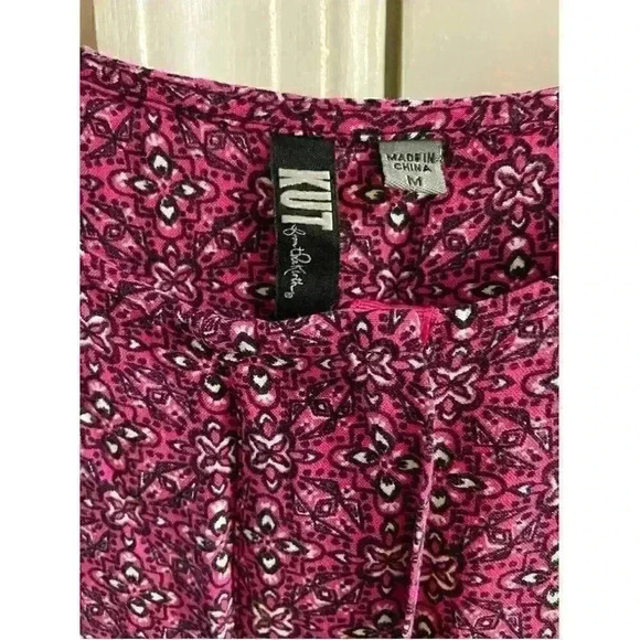 KUT FROM THE KLOTH - pink double breasted snap closure sleeveless blouse,medium - Picture 5 of 6